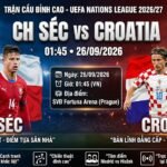 Nhận định và soi kèo trận đấu CH Séc vs Croatia lúc 01h45 ngày 26/09 tại UEFA Nations League - Trực tiếp trên Xoilac TV.