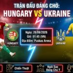 Nhận định, soi kèo trận đấu Hungary vs Ukraine lúc 01h45 ngày 26/09 tại UEFA Nations League - Xoilac TV.