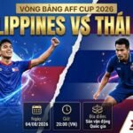 Ảnh bìa nhận định trận đấu Philippines vs Thái Lan vòng bảng AFF Cup 2026, xem trực tiếp trên Xoilac TV.