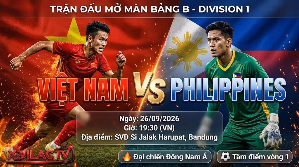 Nhận định Việt Nam vs Philippines (19h30, 26/09/2026): Mệnh lệnh phải thắng trước đại chiến